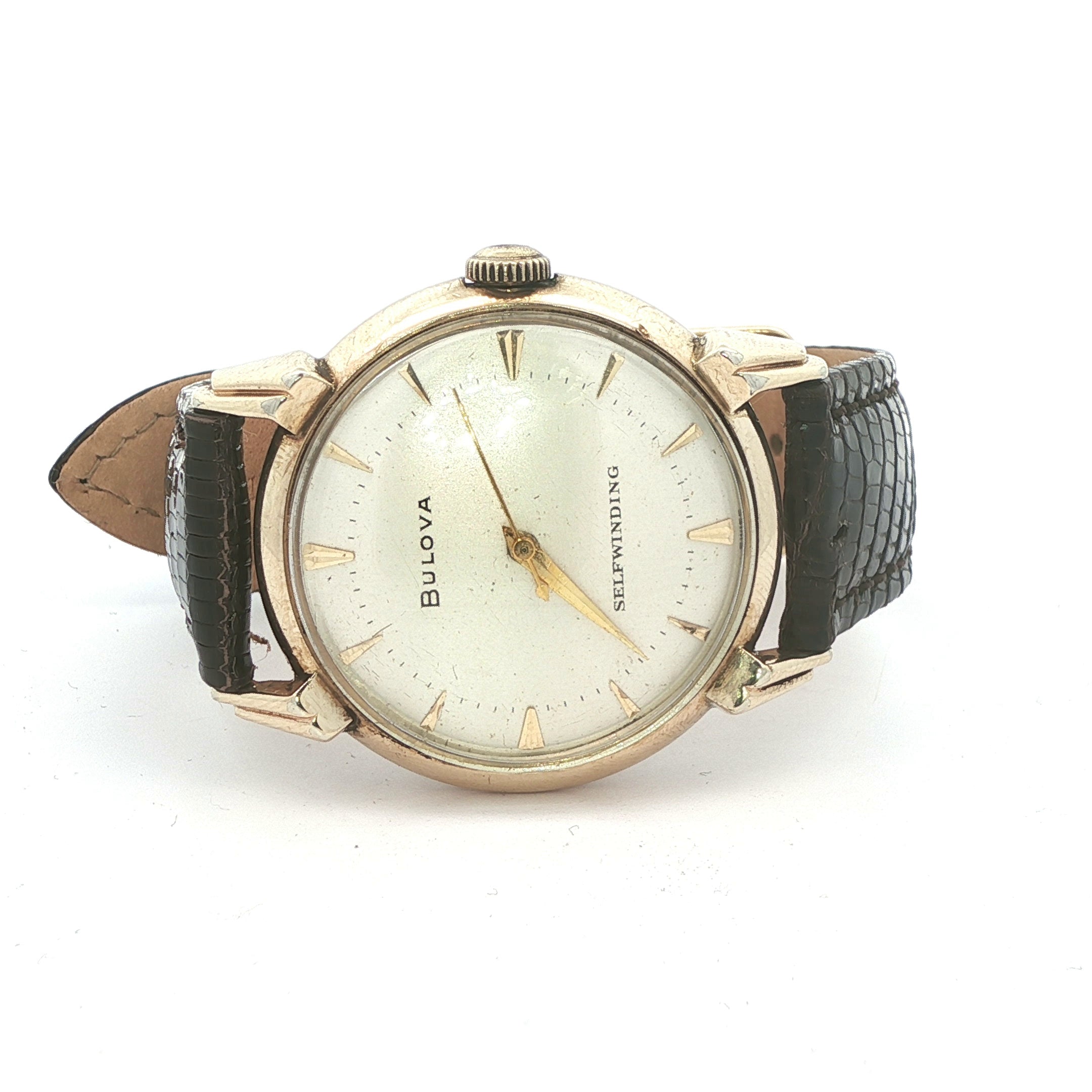 Estate Vintage Bulova Self-Winding Automatic Watch Circa 1950s - Gold-Filled