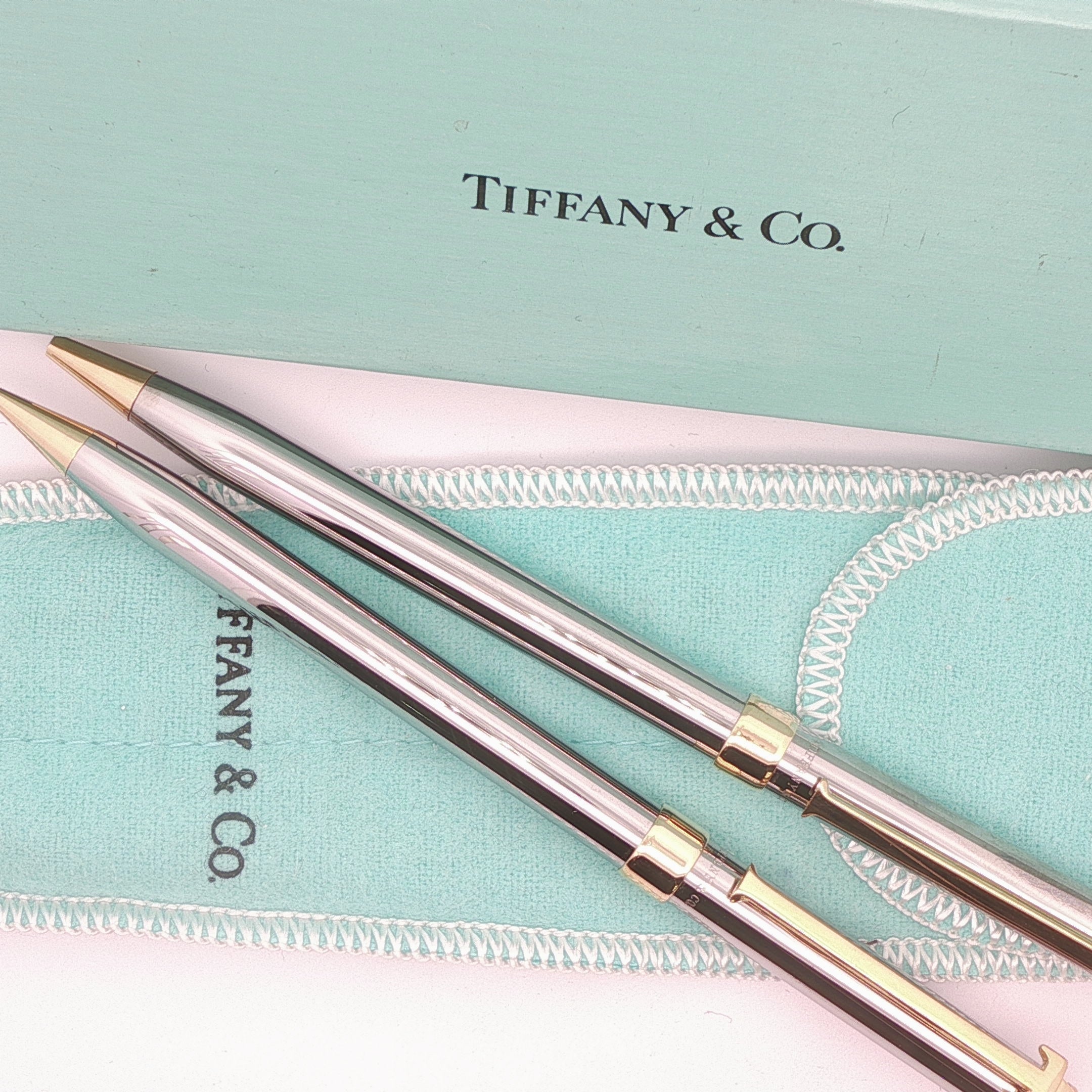 TIFFANY&Co. ステーショナリー Estate Tiffany & Co. Vintage Pen & Pencil Set – Gold-Tone