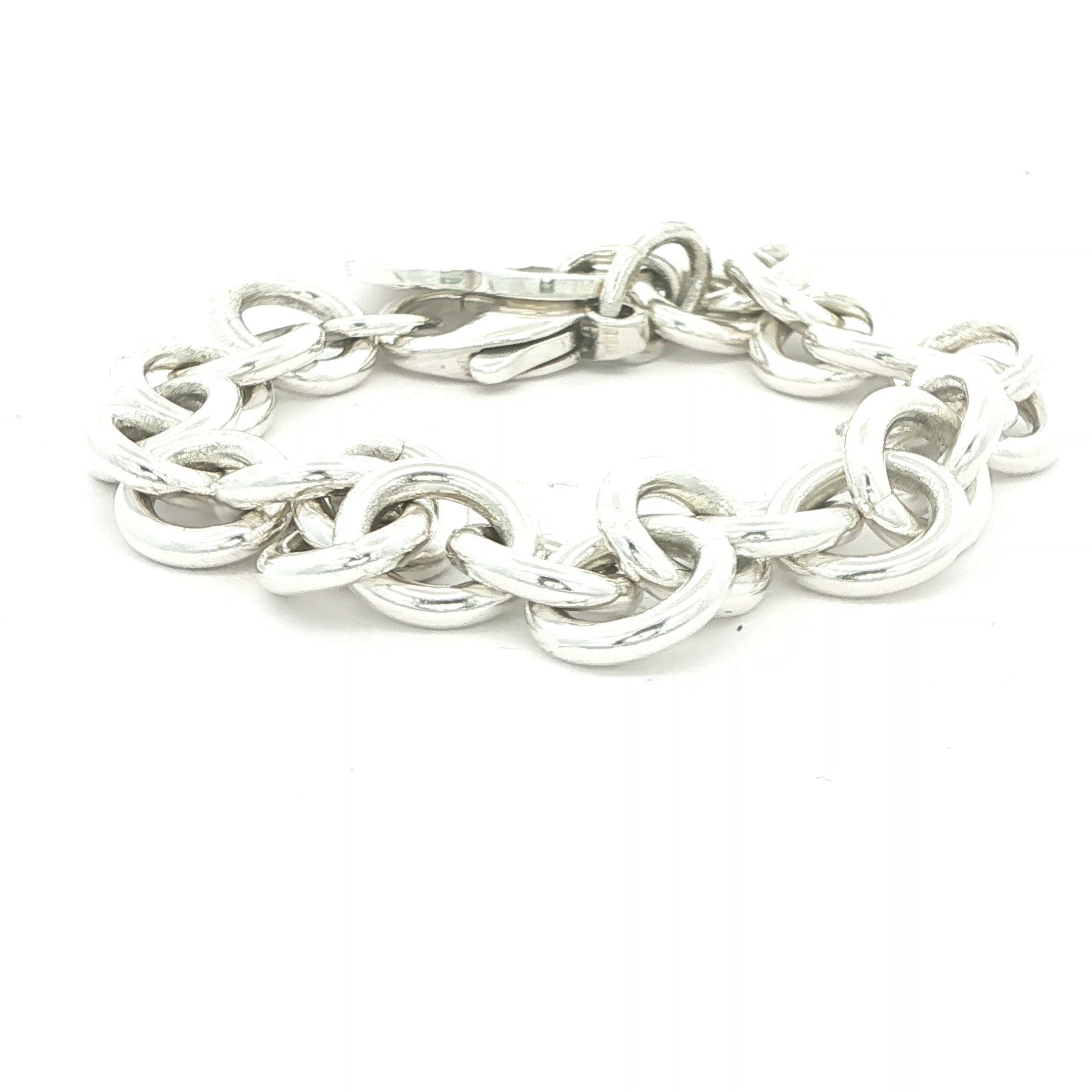 Estate Tiffany & Co. Return to Tiffany Heart Tag Bracelet Sterling Silver 925 (Late 1990s–2000s)