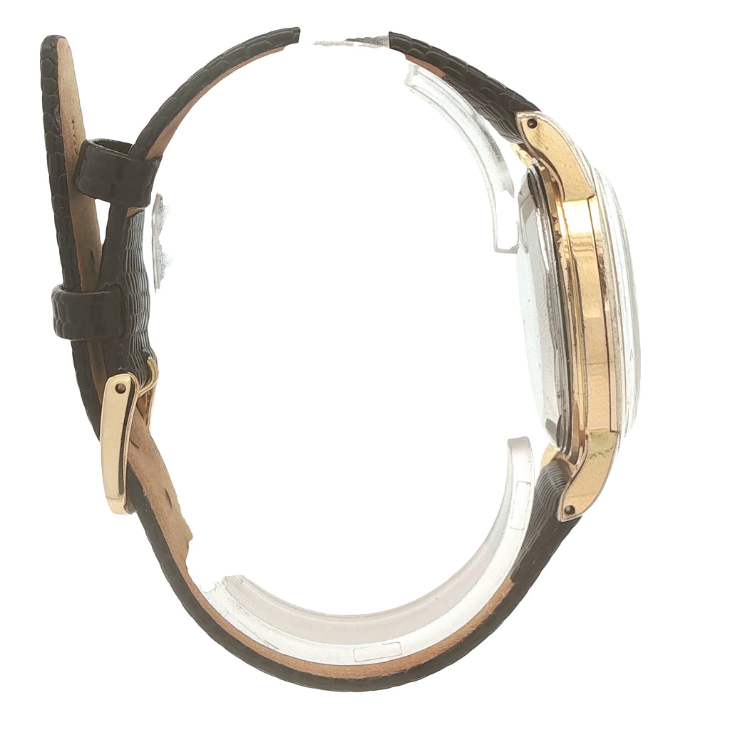 Estate Bucherer 21-Jewel Automatic Swiss Dress Watch, Gold-Tone, Circa 1960s