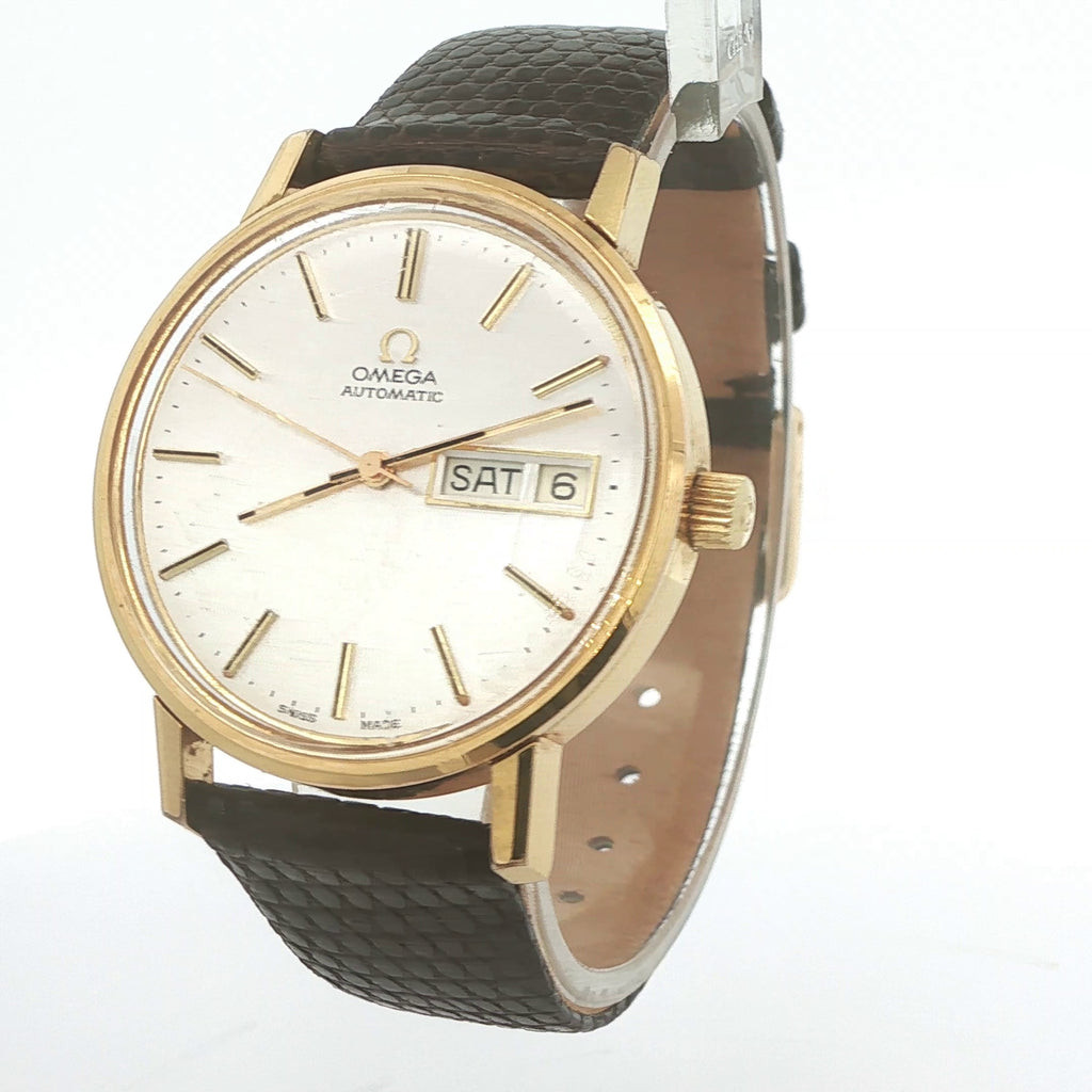 Estate 1970s Omega Automatic Day-Date Ref 166.0209 Gold Plated 36mm Cal 1020 – For Parts/Repair