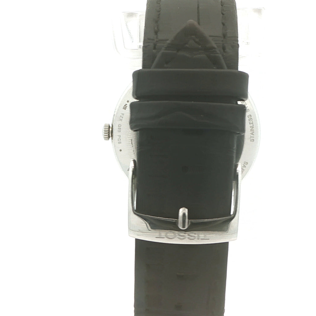 Estate Tissot Everytime 38mm Swiss Quartz Watch Silver Dial Stainless Steel T109.410.16.032.00