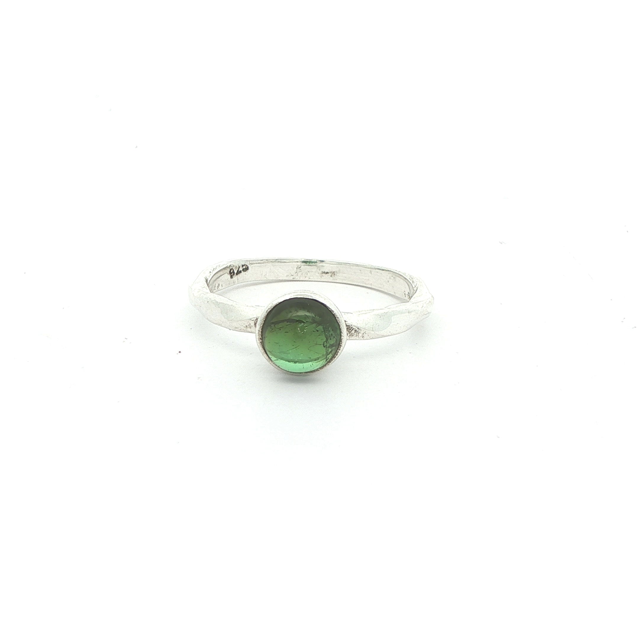 Estate Sterling Silver Peridot Ring