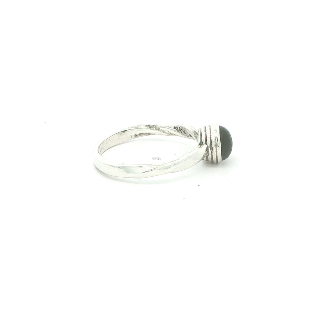 Estate Sterling Silver Peridot Ring