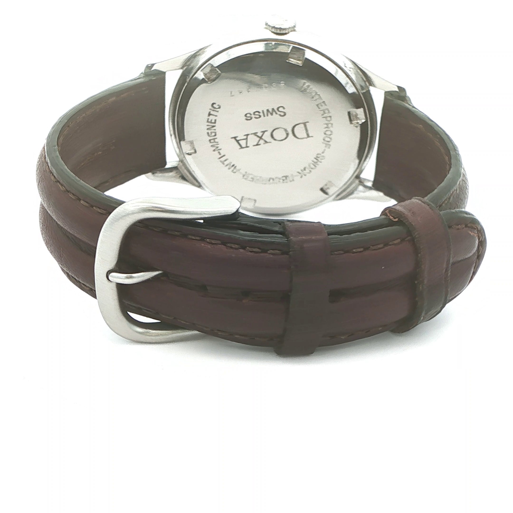 Estate Vintage Doxa Swiss Champagne Dial Dress Watch Circa 1960s