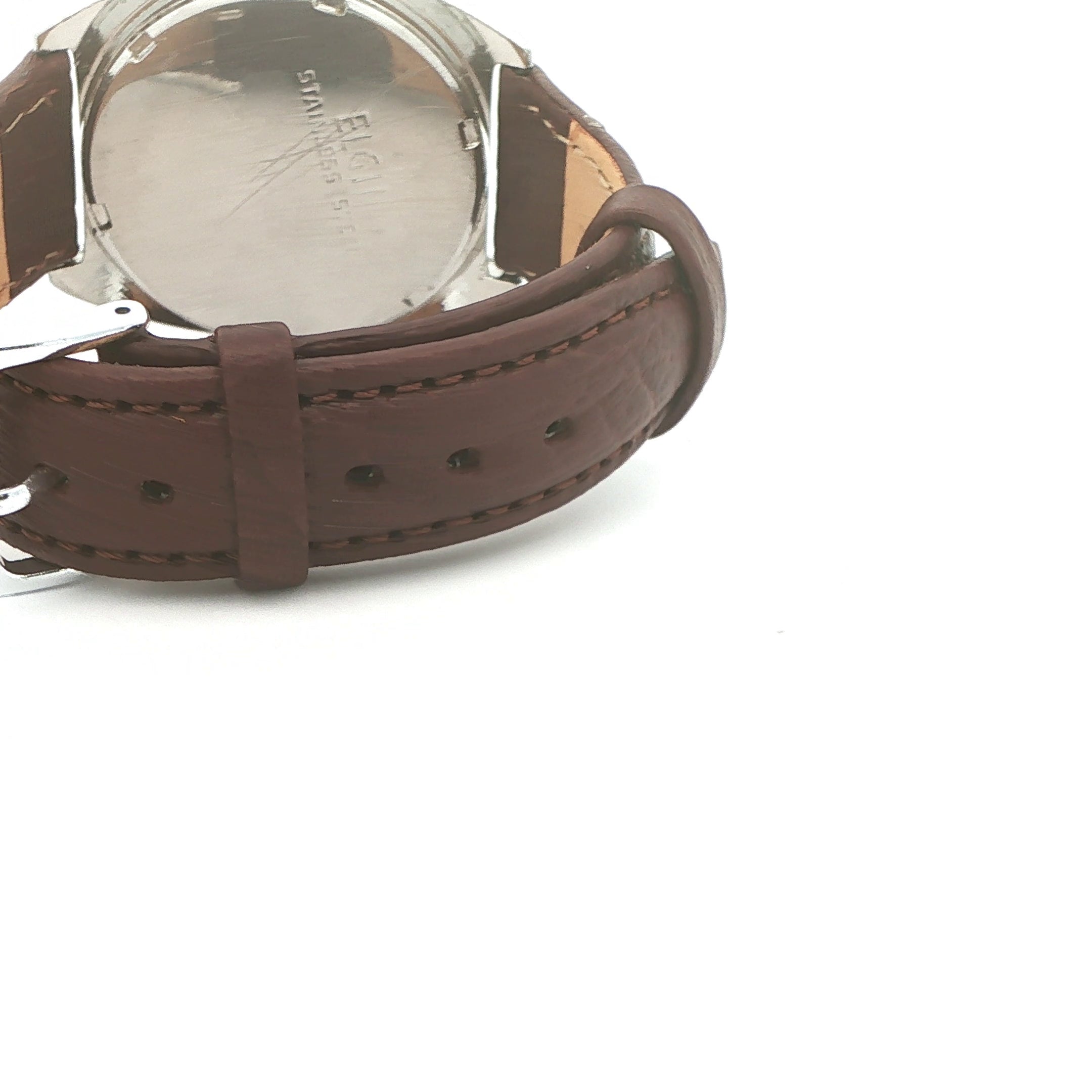 Estate Vintage Elgin Swiss Manual Wind Date Dress Watch Circa 1960s–1970s