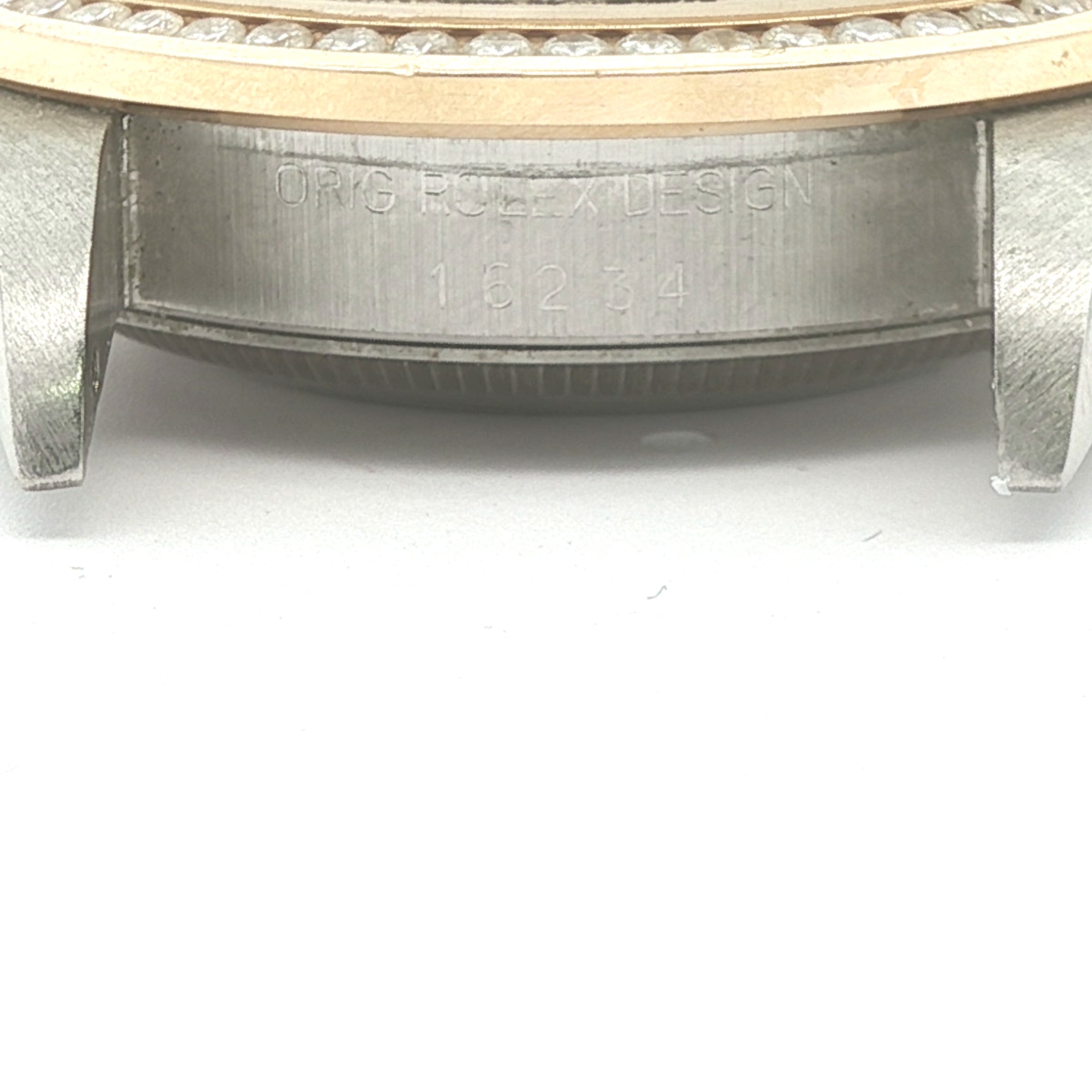 Estate Vintage 1989 Rolex DateJust Custom 1.00 CTW Diamond Bezel Stainless Steel Two-Tone Jubilee Watch