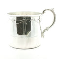 Vintage Estate Empire Sterling Silver Engraved Baby Cup