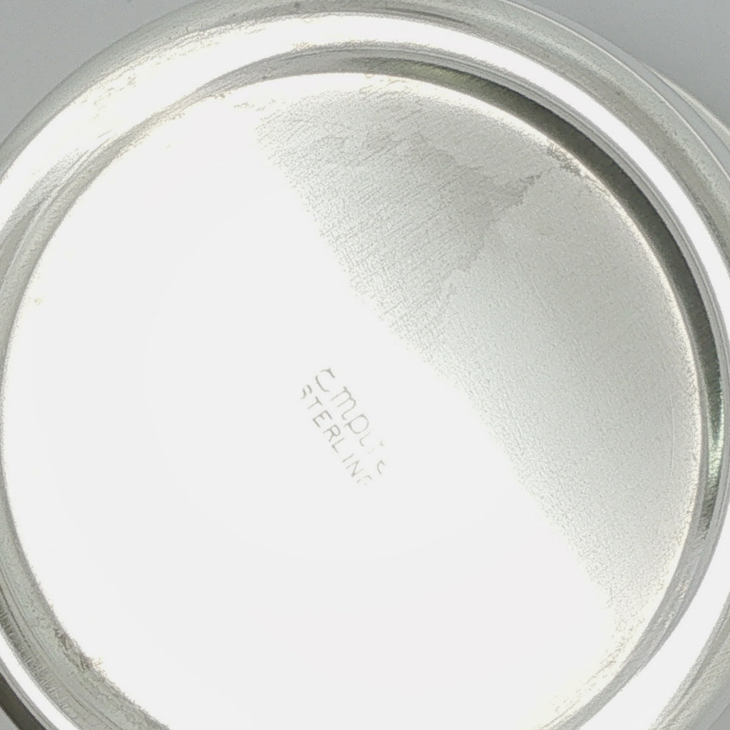 Vintage Estate Empire Sterling Silver Engraved Baby Cup