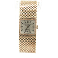 Estate Jules Jürgensen "Secret" 14K Yellow Gold Brick-Link Bracelet Watch, c. 1950s–1960s