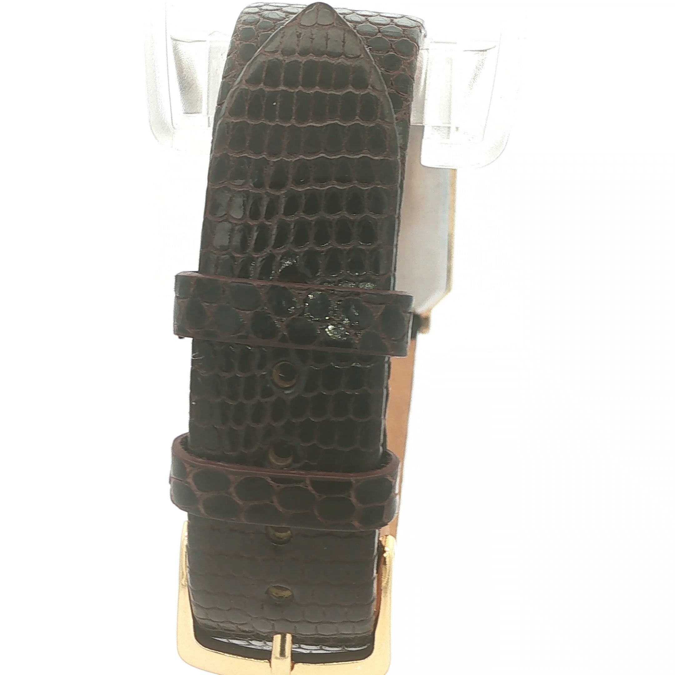 Estate Vintage 1980s Lassale Quartz Rectangular Dress Watch Gold Tone Champagne Dial