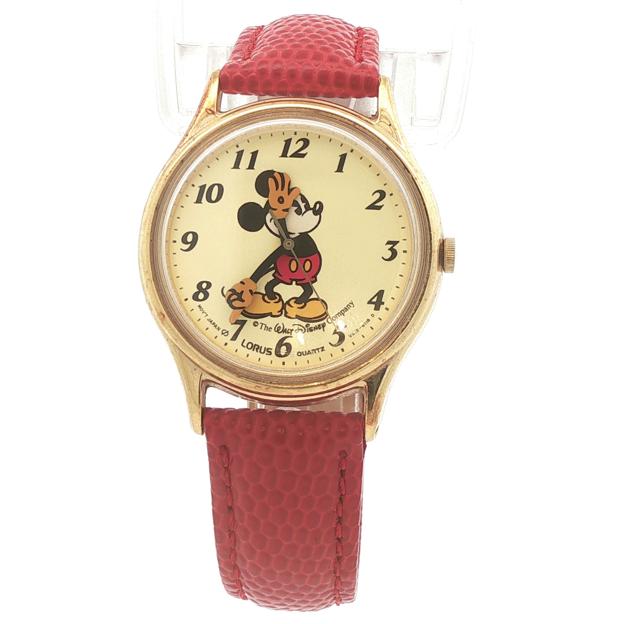 1990s Estate Lorus by Seiko Walt Disney Mickey Mouse Quartz Watch 31mm