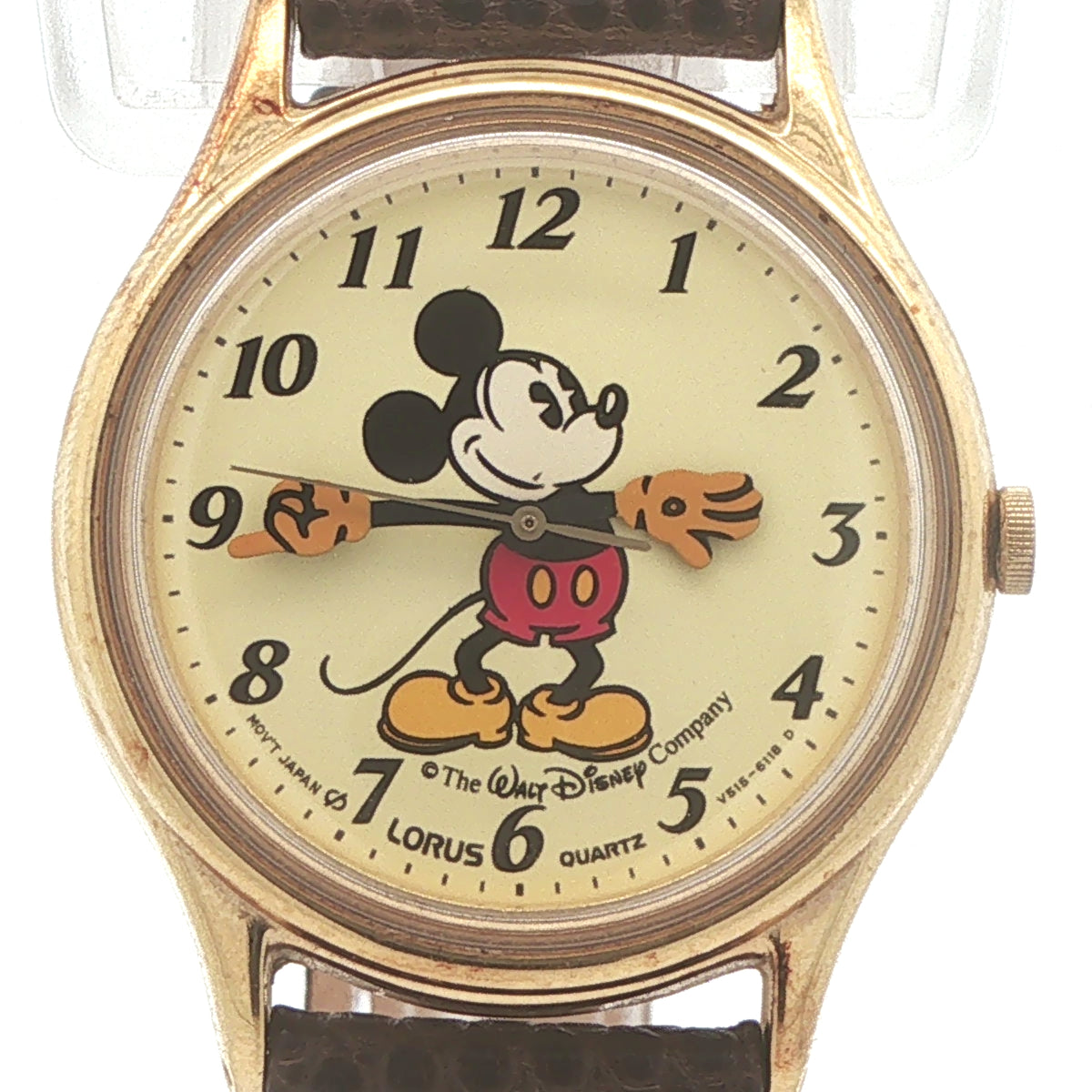 Vintage 1990s Lorus by Seiko Walt Disney Mickey Mouse Quartz 31mm Estate Watch