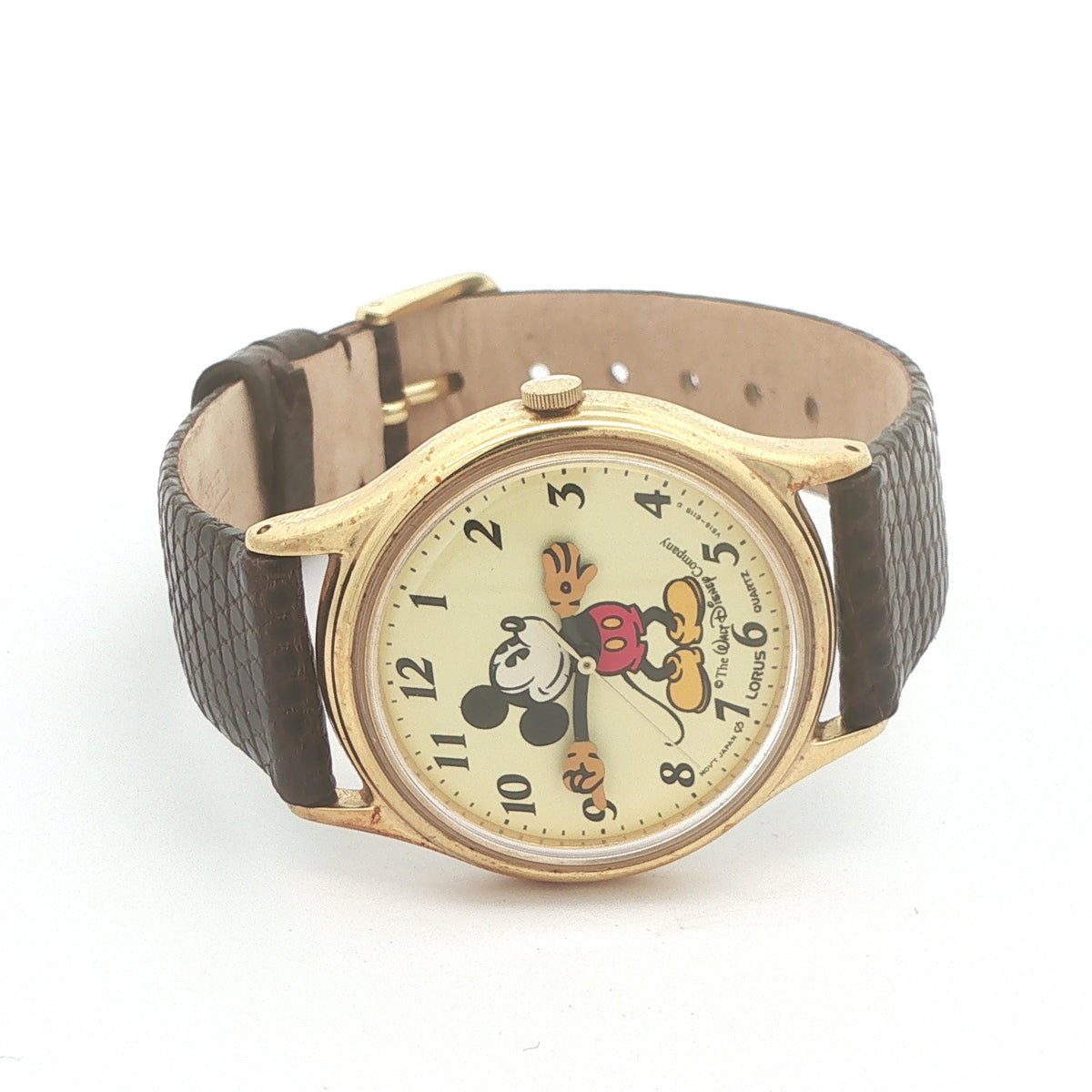 Vintage 1990s Lorus by Seiko Walt Disney Mickey Mouse Quartz 31mm Estate Watch