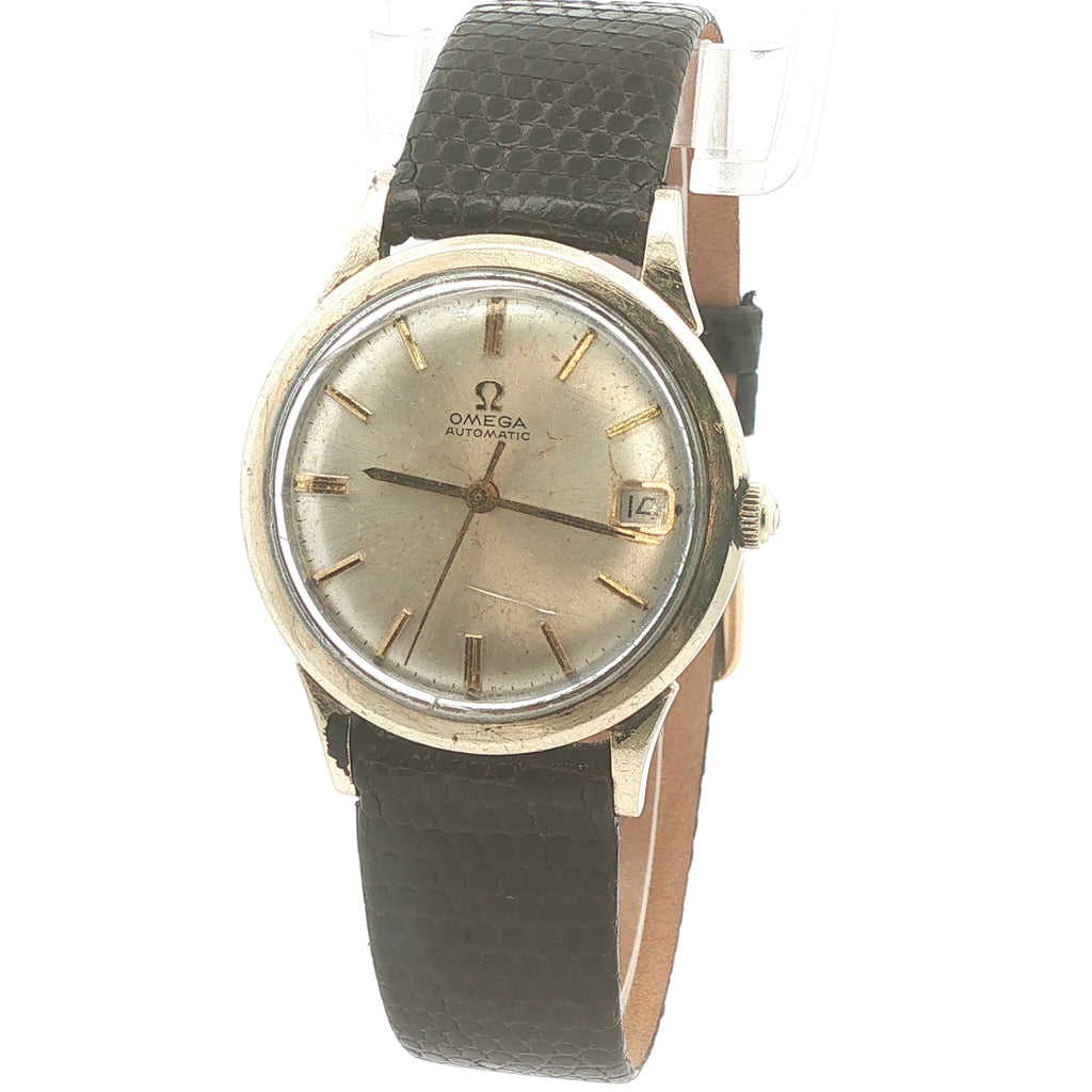 1963 Omega Automatic 34mm 10K Gold Filled Bezel Stainless Steel Back Watch