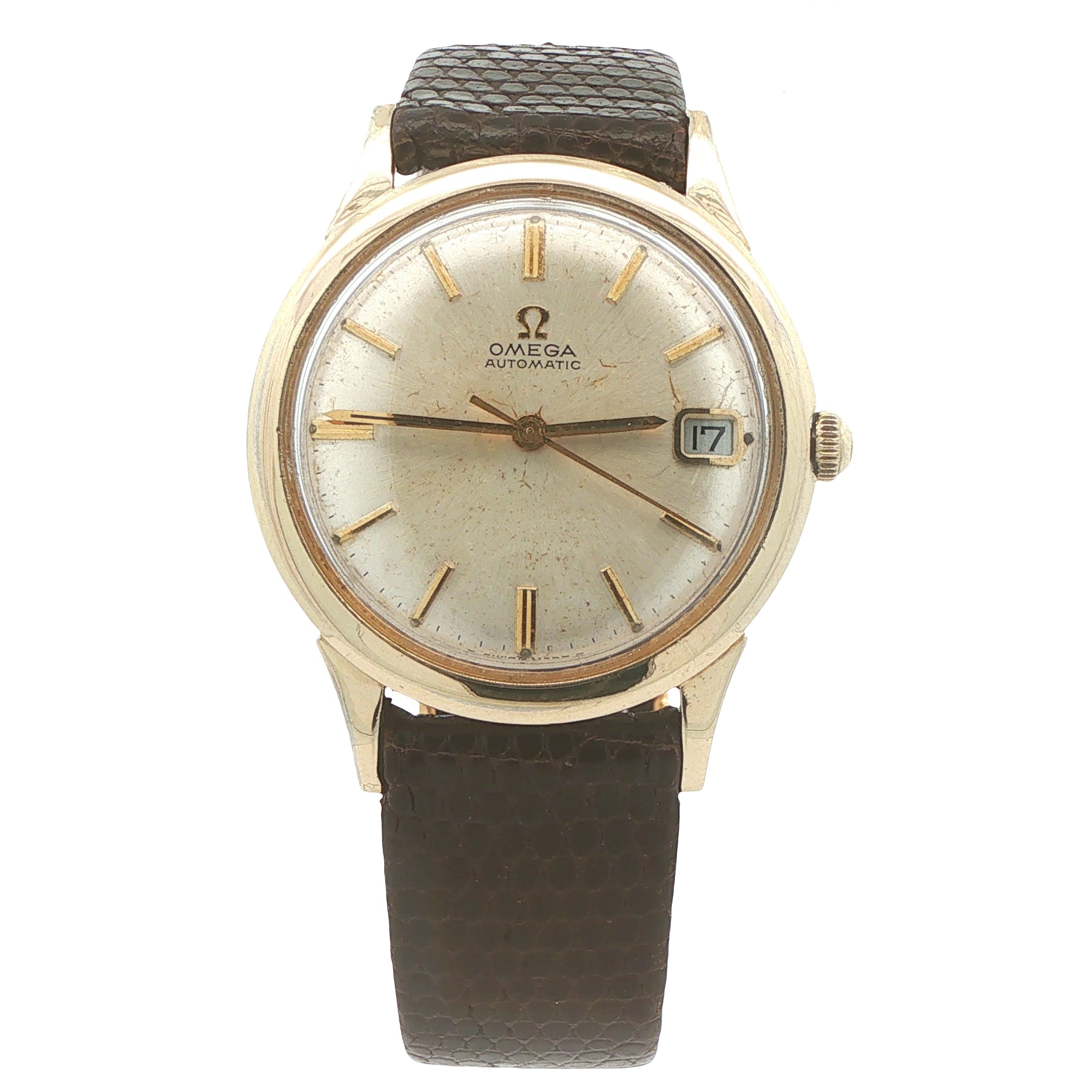 1963 Vintage Estate Omega Automatic 34mm Watch Caliber 552 10K Gold Filled Serviced