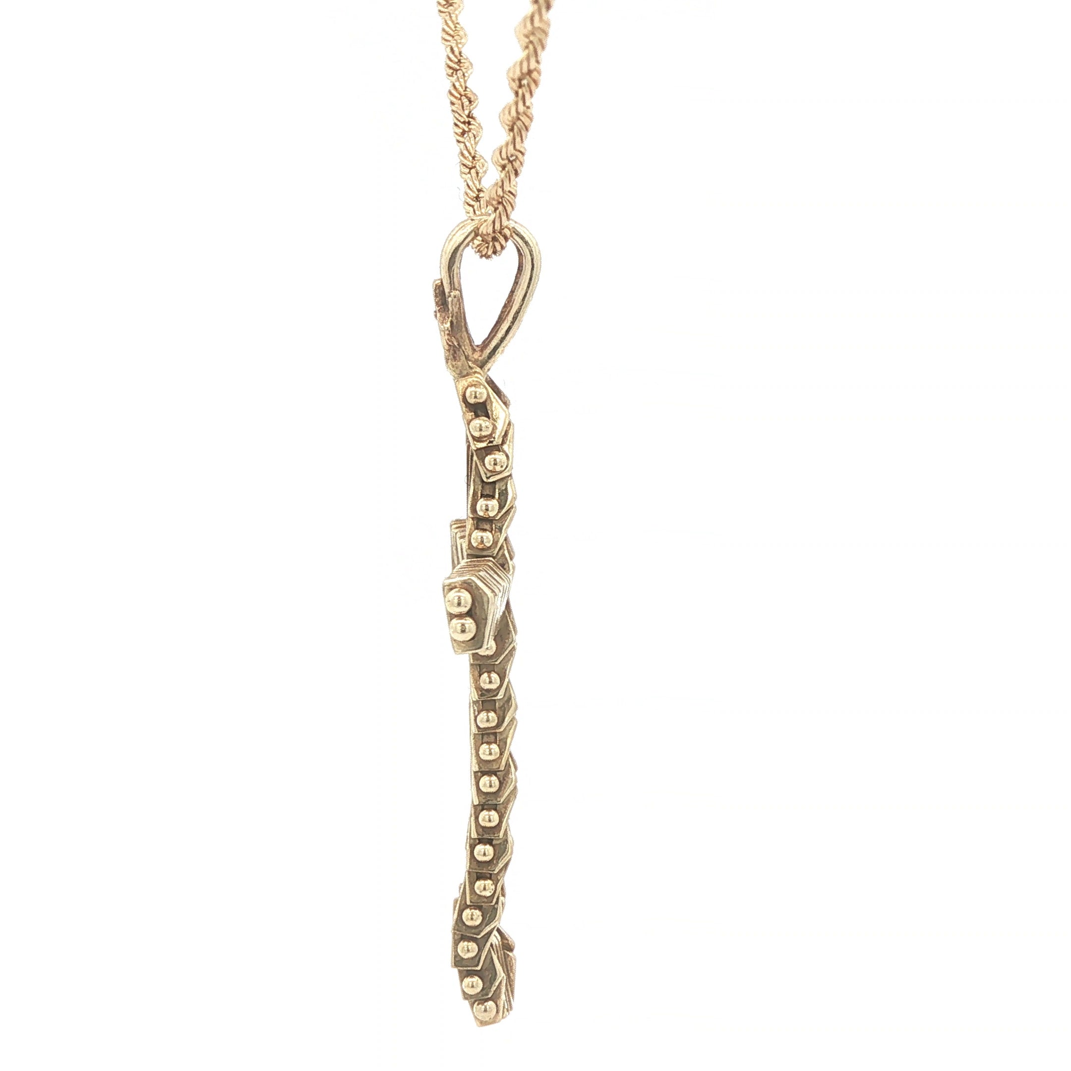 Estate 14K Yellow Gold c. 1970s–1980s Textured Cross Pendant 39mm Vintage Religious Charm
