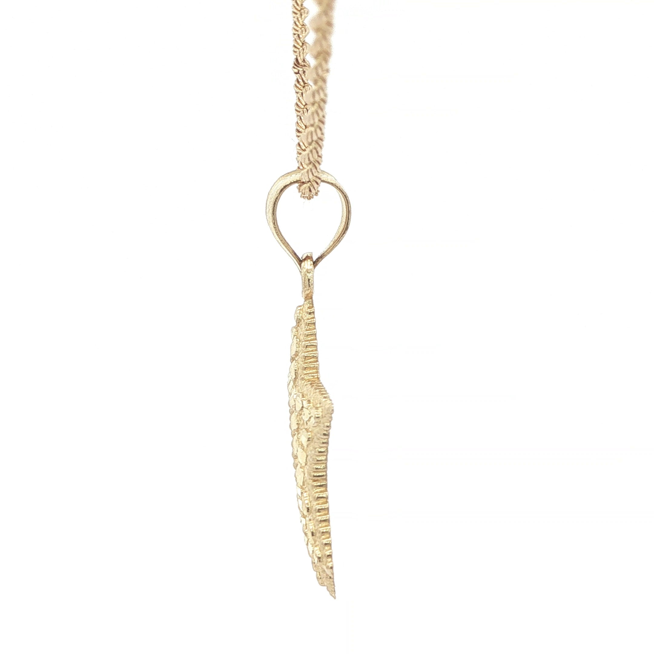 Estate 14K Yellow Gold Textured Openwork Star of David Pendant Charm