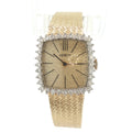 Estate Geneva Vintage 14K Yellow Gold 1.00 CTW Diamond Ladies Cocktail Watch