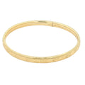 Circa 1950s–1960s Estate Child's Gold Filled Engraved Floral Bangle Bracelet 55mm x 2.3mm
