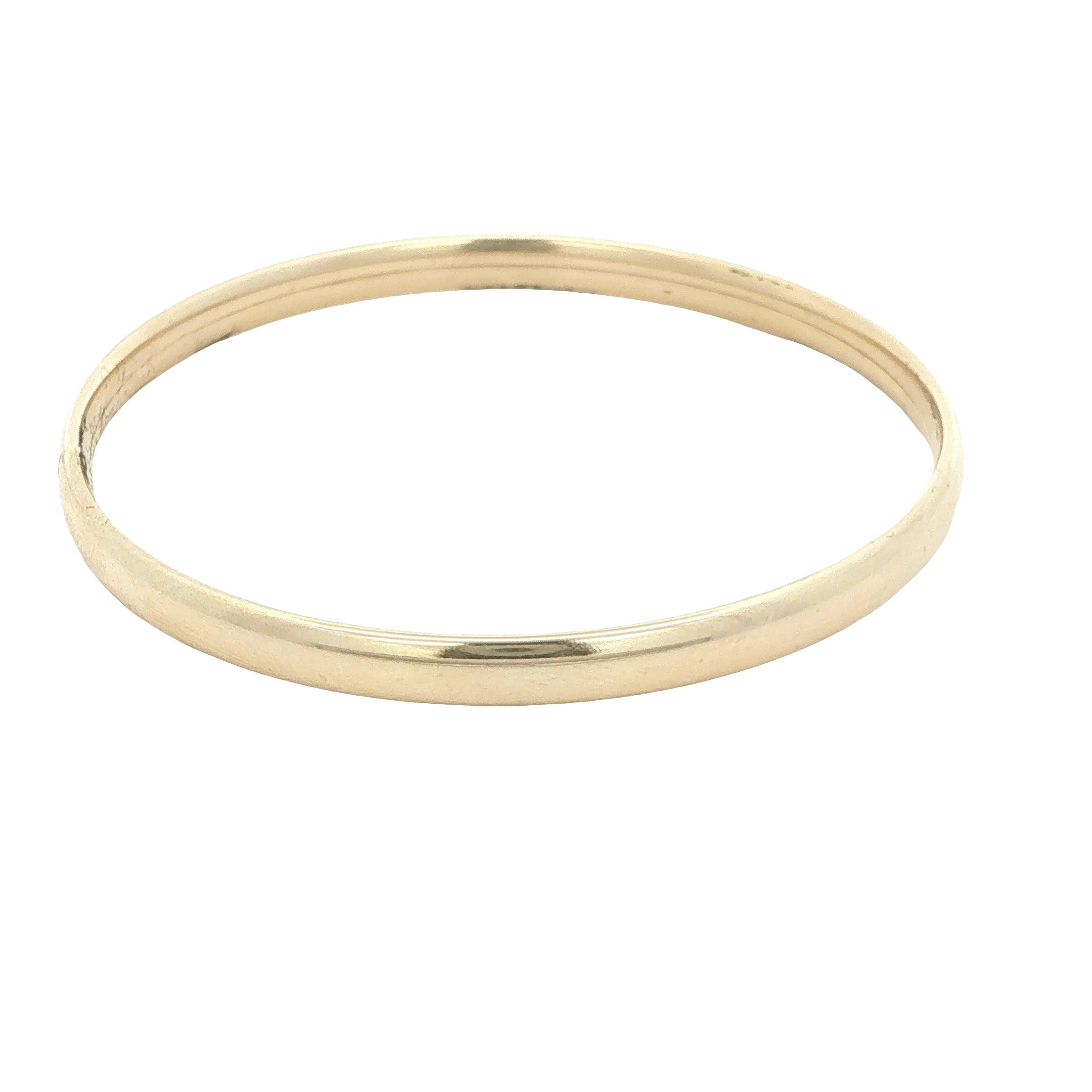 Circa 1950s–1960s Estate Kids Gold Filled Hinged Bangle Bracelet 53mm x 2mm