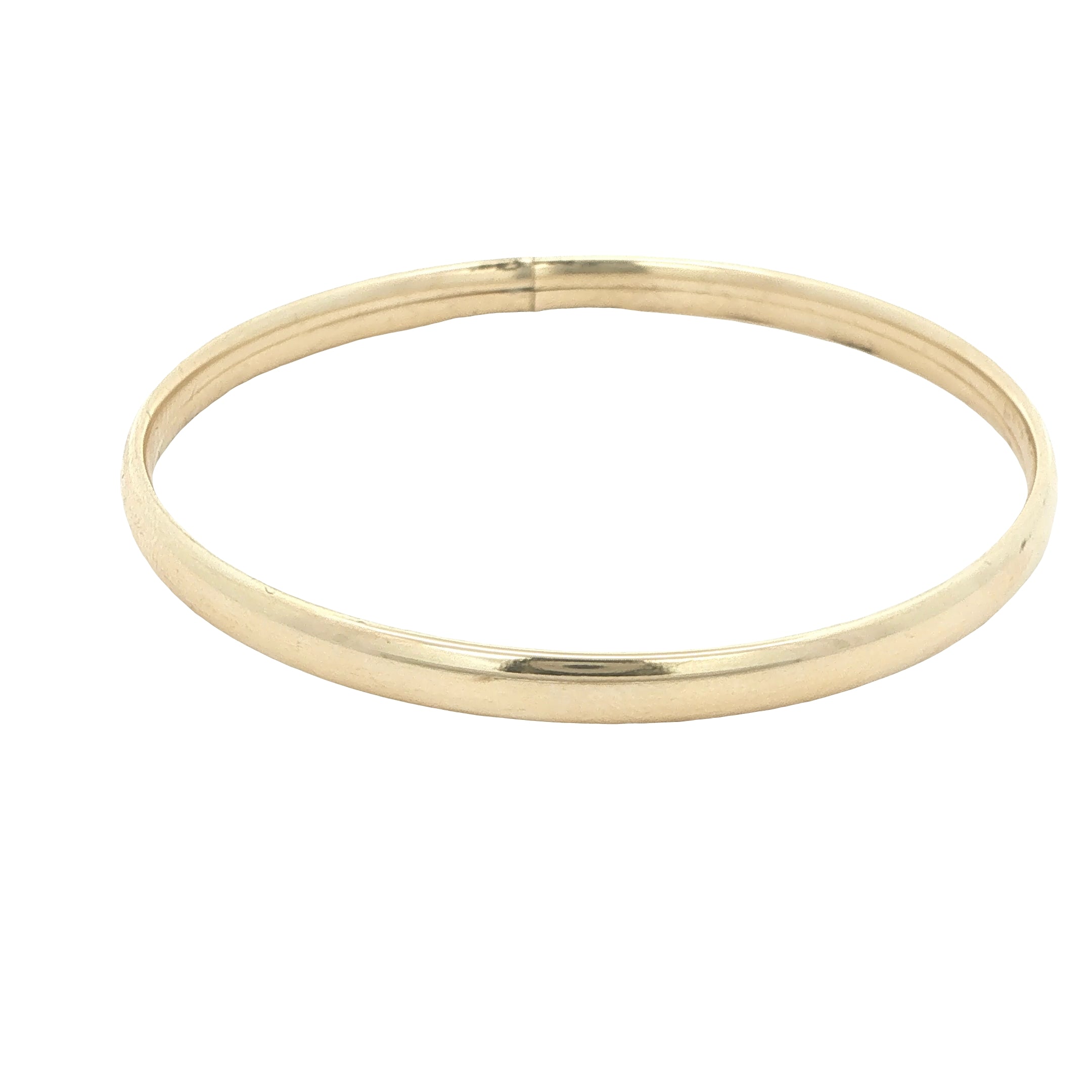 Circa 1950s–1960s Estate Kids Gold Filled Hinged Bangle Bracelet 53mm x 2mm