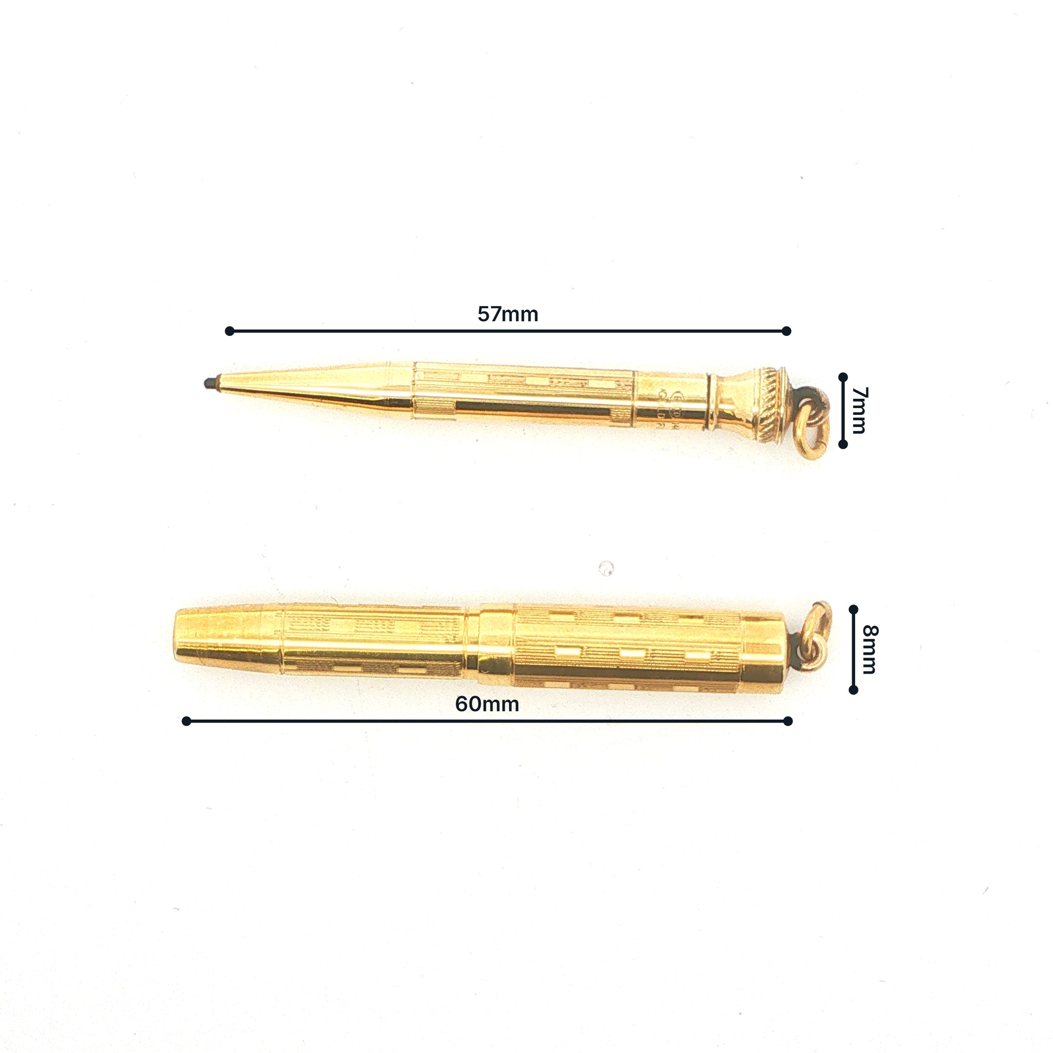 Estate Vintage 1920s EHCO 14K Gold Filled Fountain Pen & Mechanical Pencil Set with Box