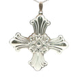 Estate Reed & Barton 1985 Sterling Silver Christmas Cross Pendant Ornament