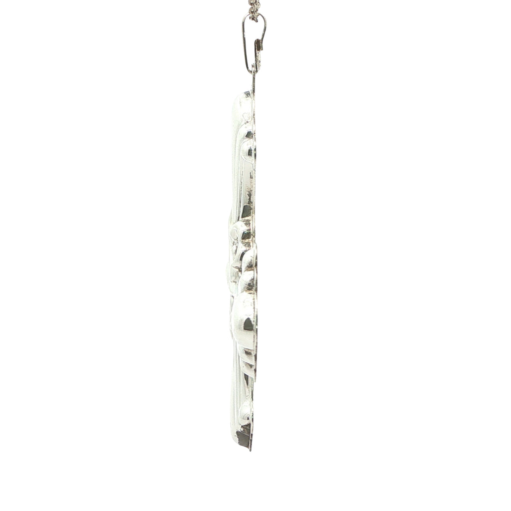 Estate Reed & Barton 1985 Sterling Silver Christmas Cross Pendant Ornament