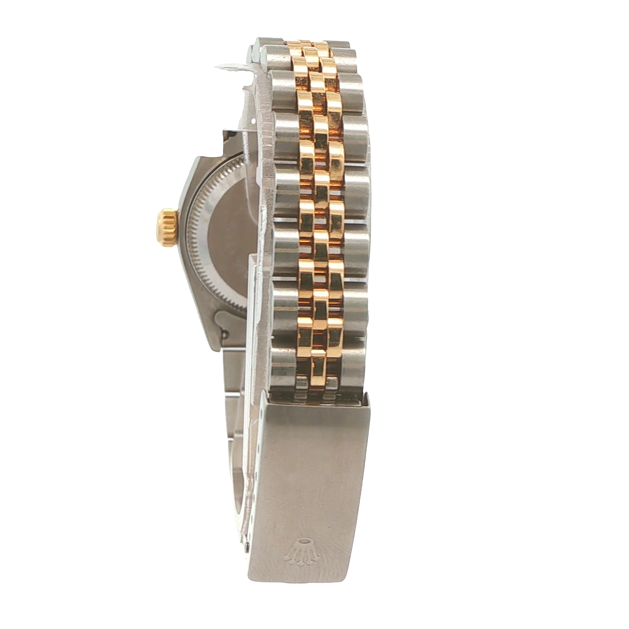 Estate 1989 Rolex Lady-Datejust Ref. 68173 18K Yellow Gold & Stainless Steel 26mm Champagne Tritium Dial Automatic Watch