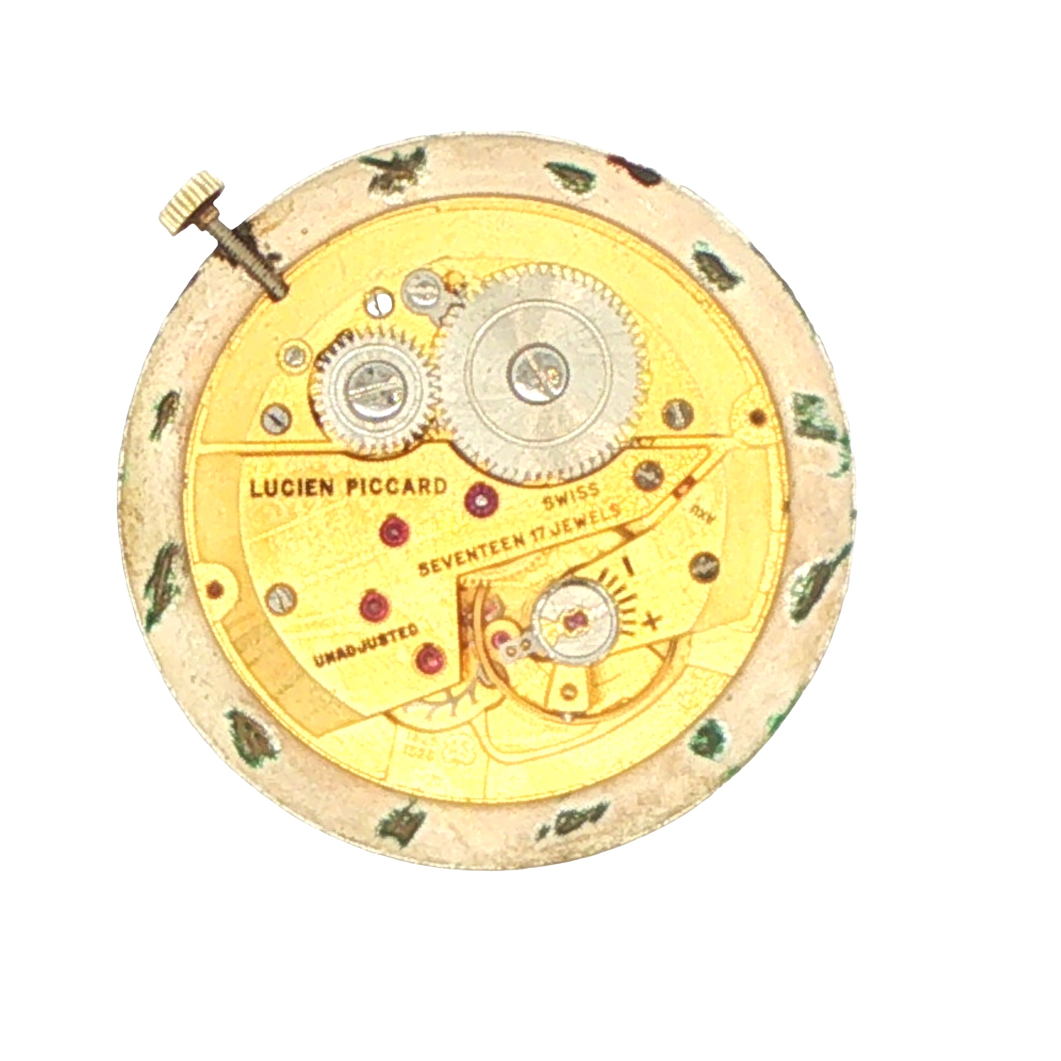 Estate Lucien Piccard 18K Yellow Gold Manual Wind Dress Watch, Circa 1950s