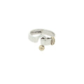 Vintage Circa 1995 Estate Tiffany & Co. Fascination Sterling Silver & 18K Gold Ring Size 6
