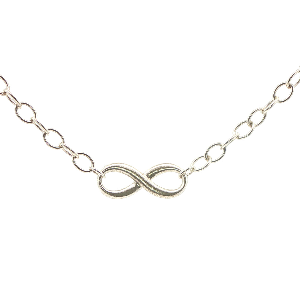Estate Tiffany & Co. 925 Sterling Silver Infinity Link Necklace – 18 Inch