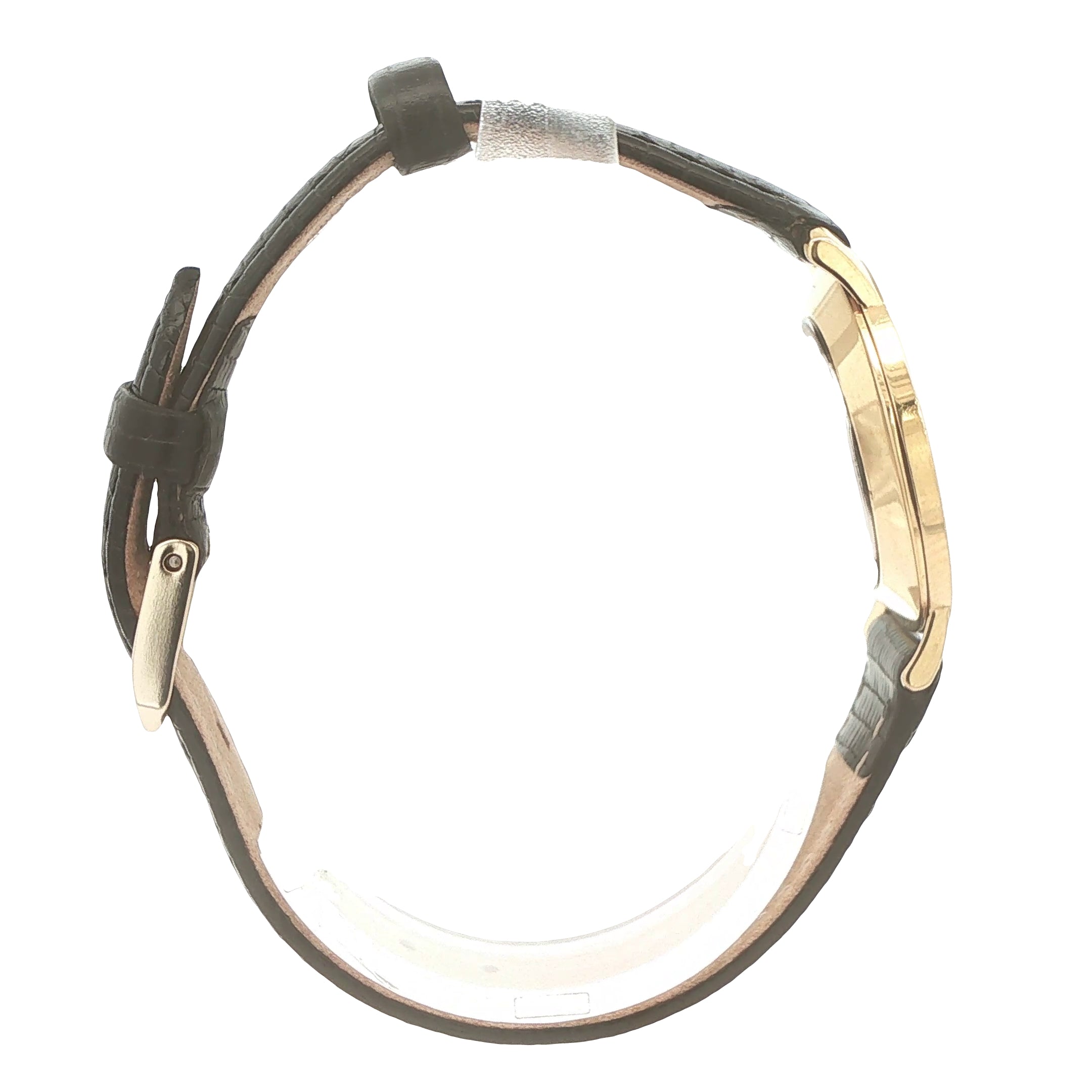 Vintage Circa 1990s Movado Museum 87.A1.834 26mm Gold-Tone Black Dial Quartz Watch