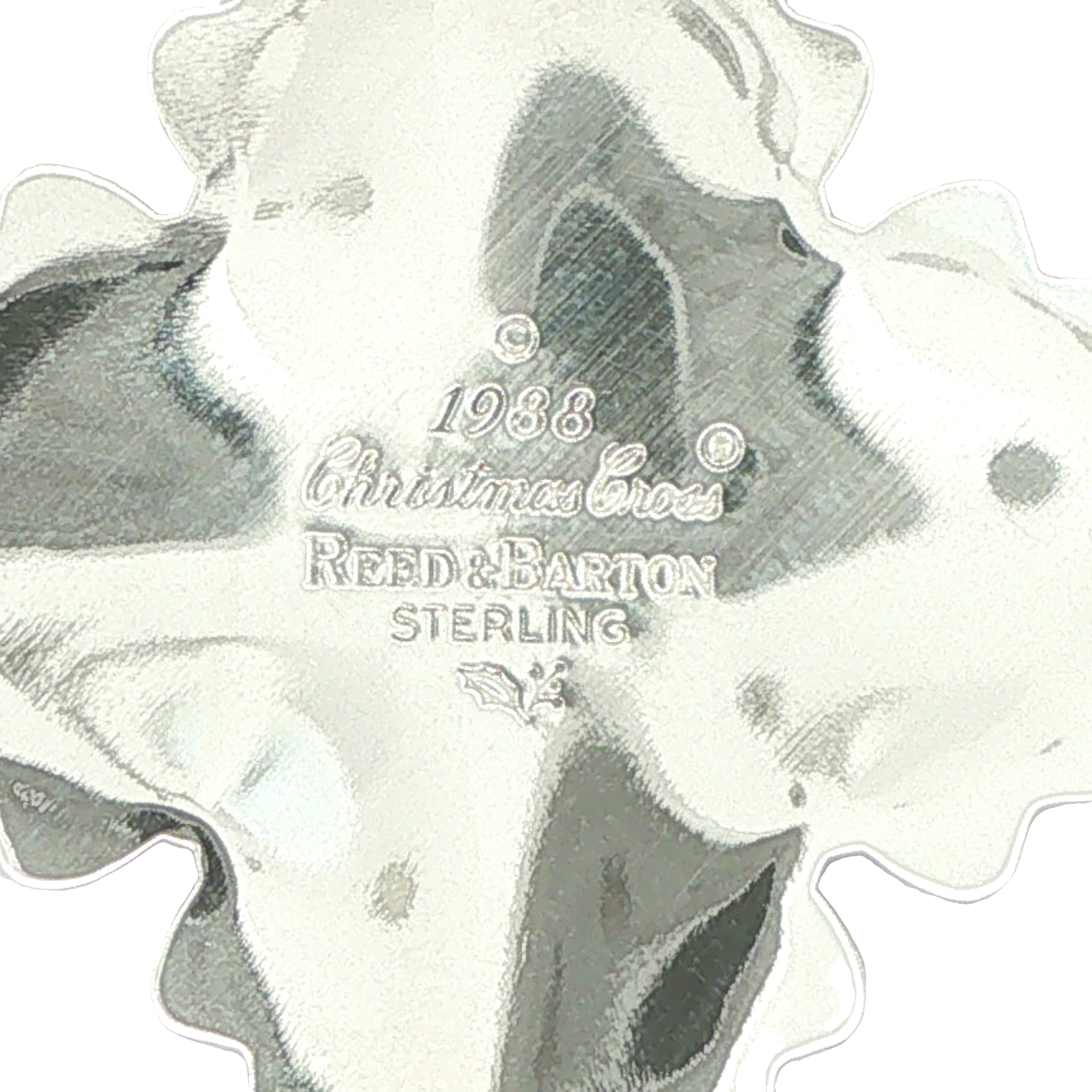 1988 Reed & Barton Sterling Silver Christmas Cross Ornament