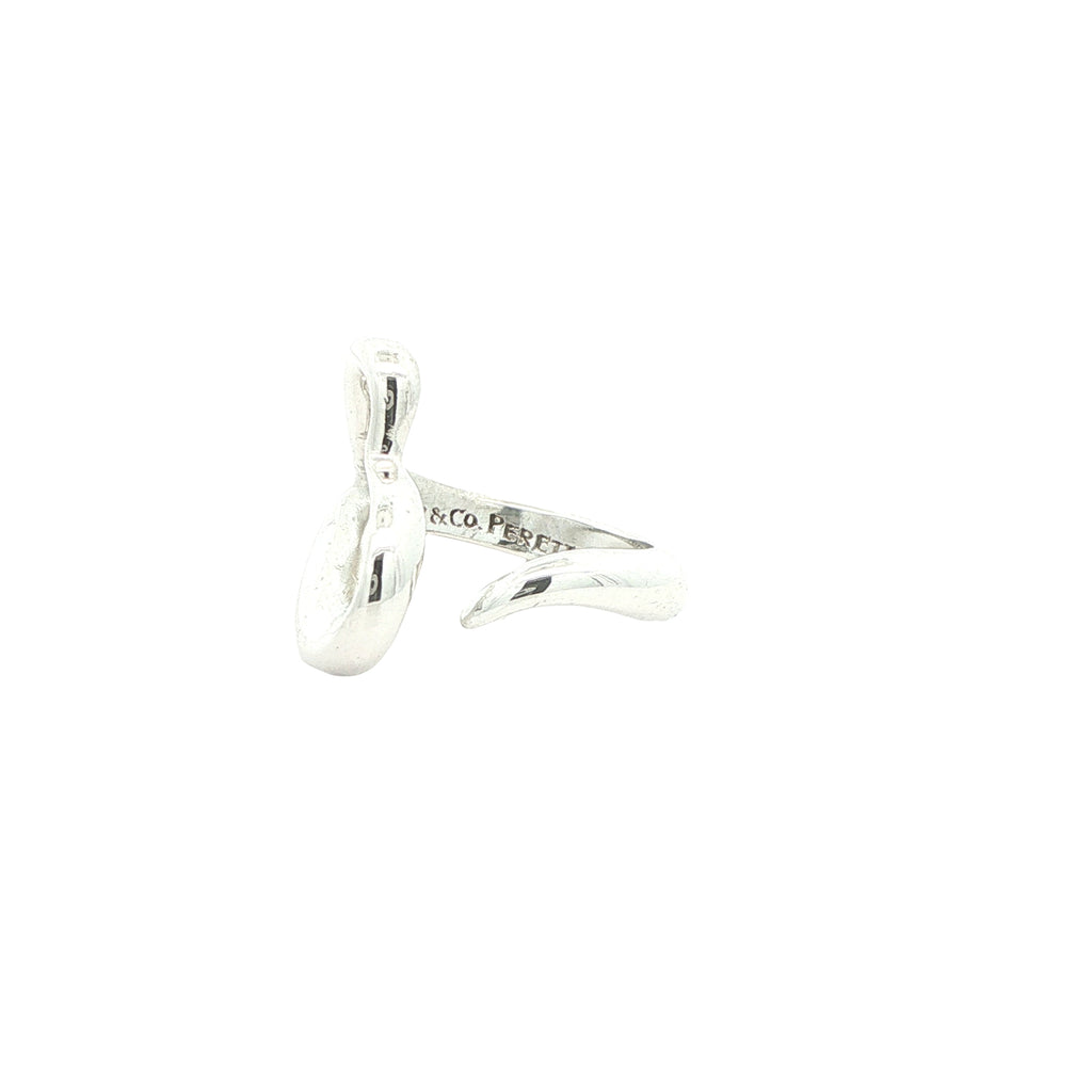 Vintage 1990s Tiffany & Co. Elsa Peretti Open Heart Sterling Silver Ring