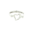 Vintage Tiffany & Co. Elsa Peretti Sterling Silver Open Heart Ring Size 5