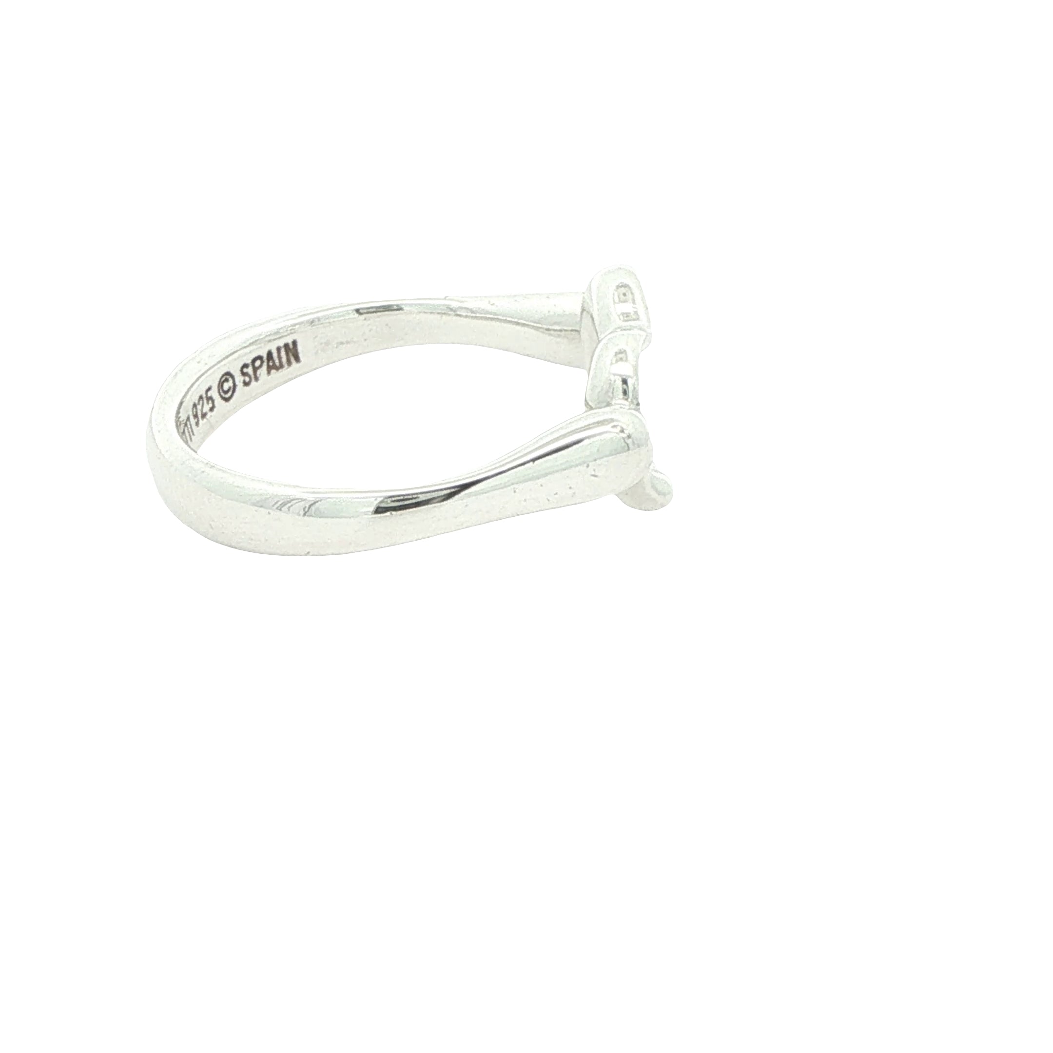 Vintage Tiffany & Co. Elsa Peretti Sterling Silver Open Heart Ring Size 5