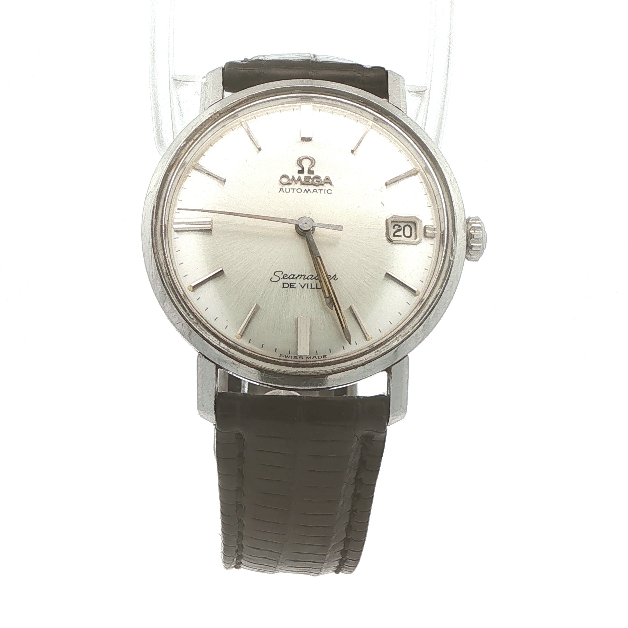 Vintage 1960s Omega Seamaster De Ville Automatic Date 34mm Estate Watch