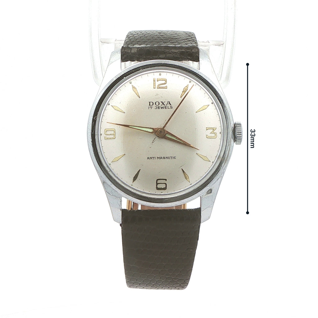 Vintage Circa 1950s Doxa 17-Jewel Anti-Magnetic Swiss Estate Watch