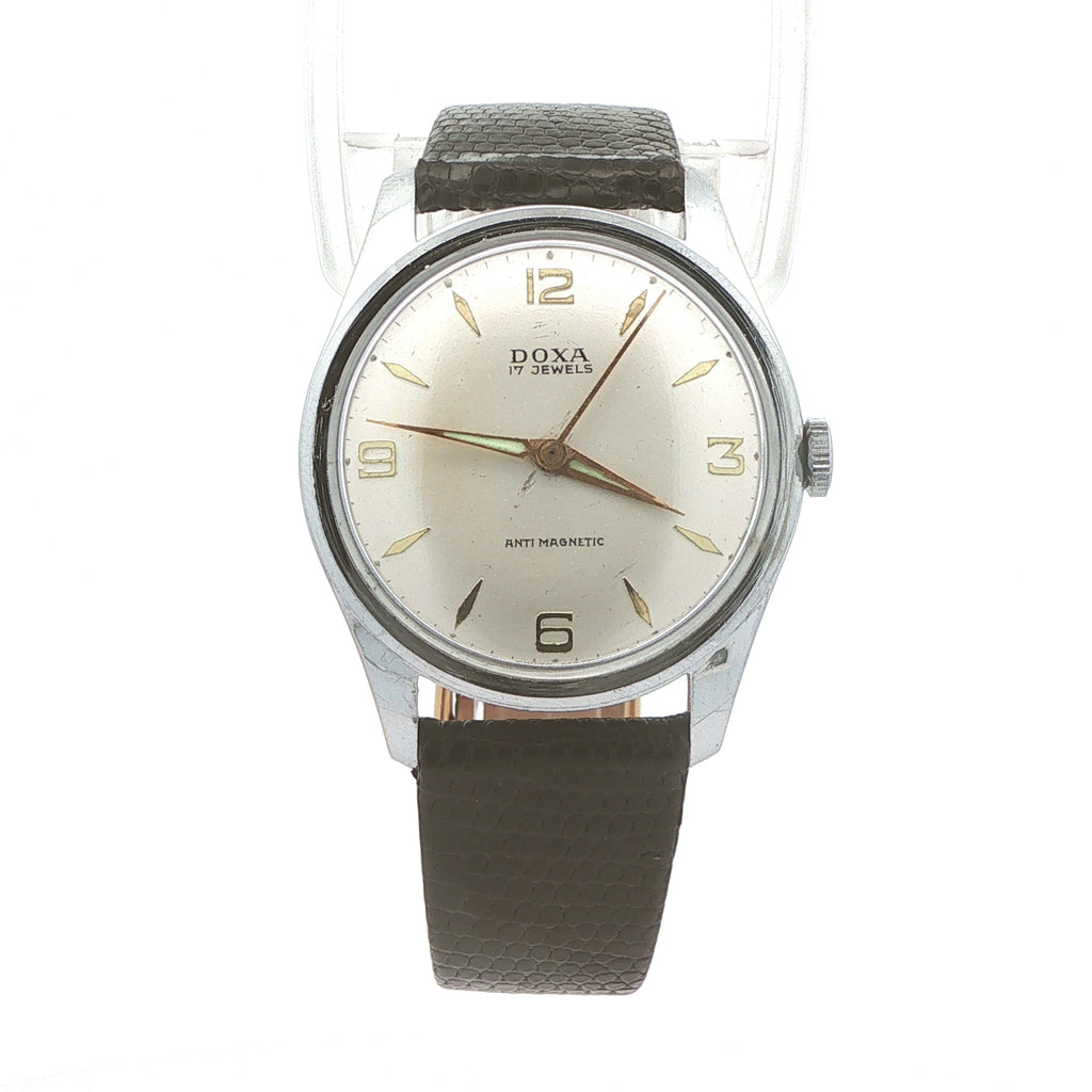 Vintage Circa 1950s Doxa 17-Jewel Anti-Magnetic Swiss Estate Watch