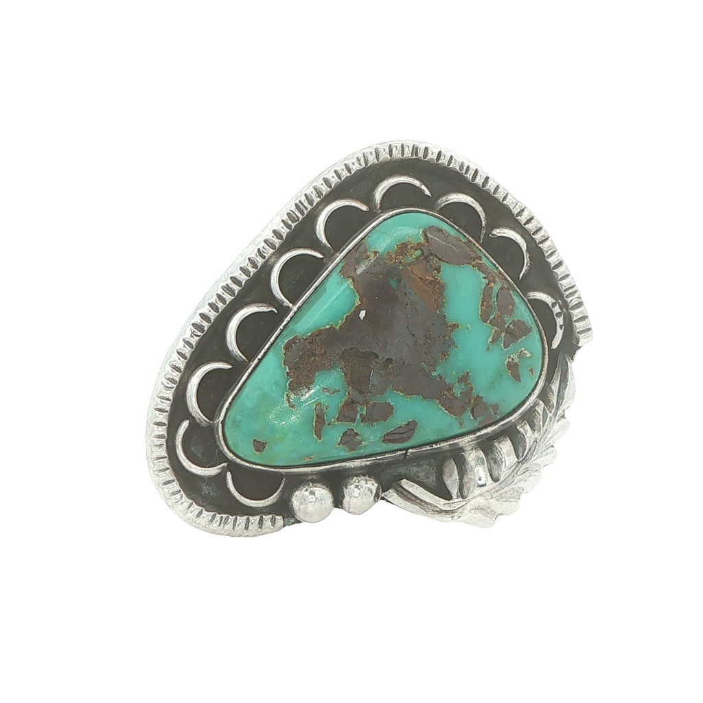 Vintage Estate Turquoise Large Statement Ring Size 7 – 34mm