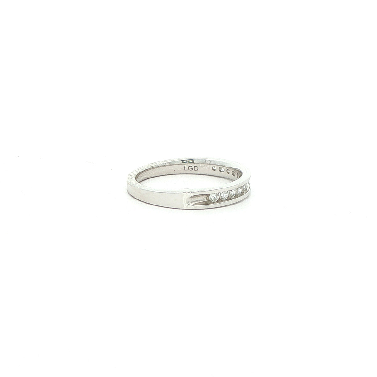 14K White Gold 0.25 CTW Lab-Grown Diamond Channel-Set Band