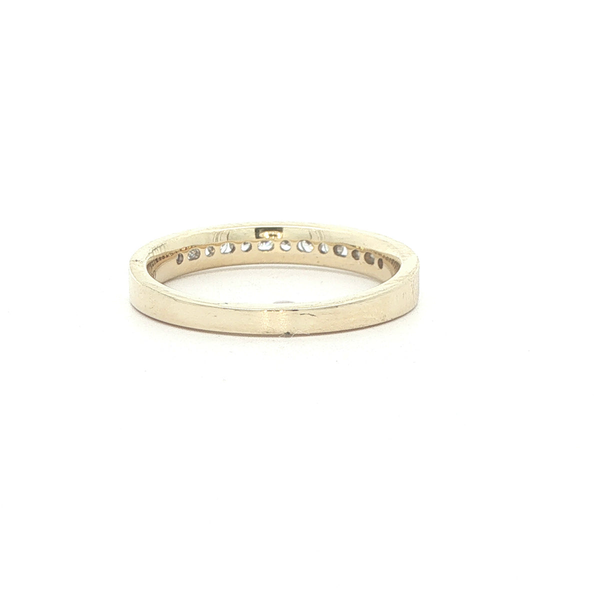 14K Yellow Gold 0.25 CTW Lab-Grown Diamond Channel-Set Band – Size 7