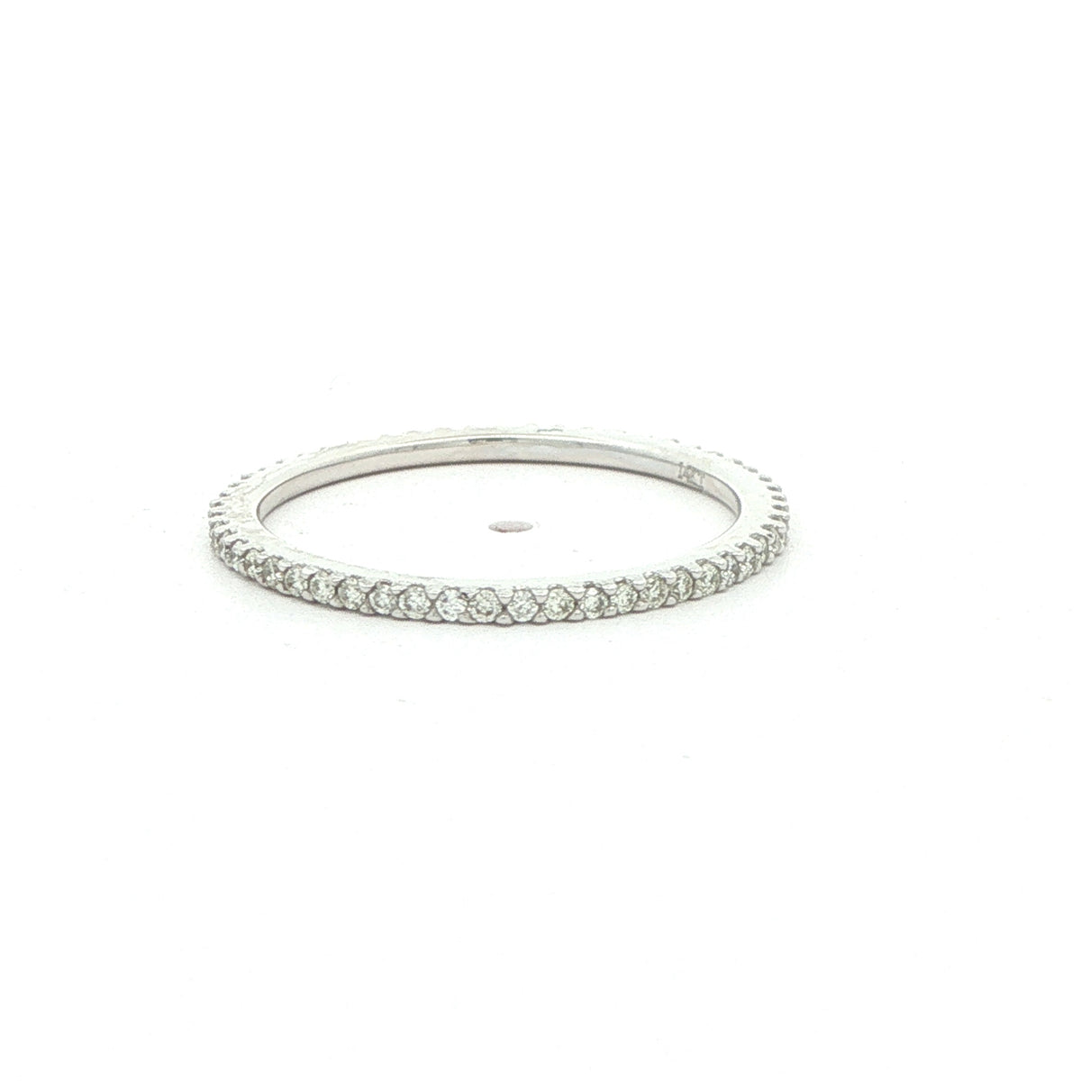 14K White Gold Pink Sapphire & Natural Diamond Band – 0.30 CTW