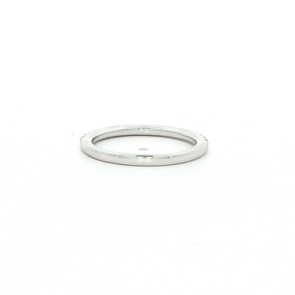 New IGI Certified 14K White Gold Lab-Grown Diamond Band – Approx. 0.325 CTW, Size 7
