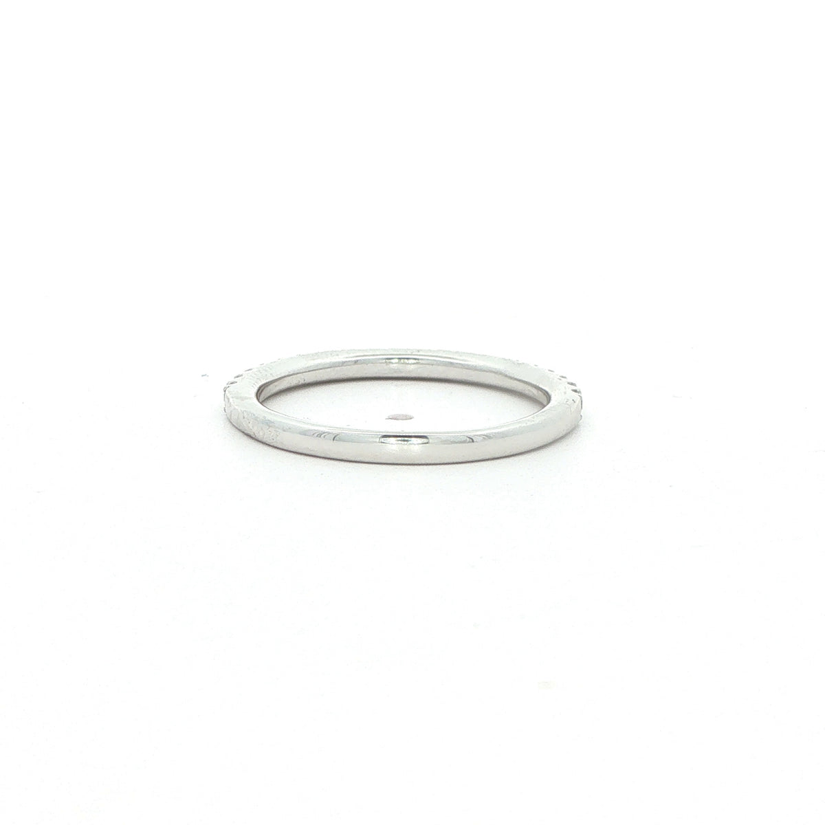 New IGI Certified 14K White Gold Lab-Grown Diamond Band – Approx. 0.325 CTW, Size 7