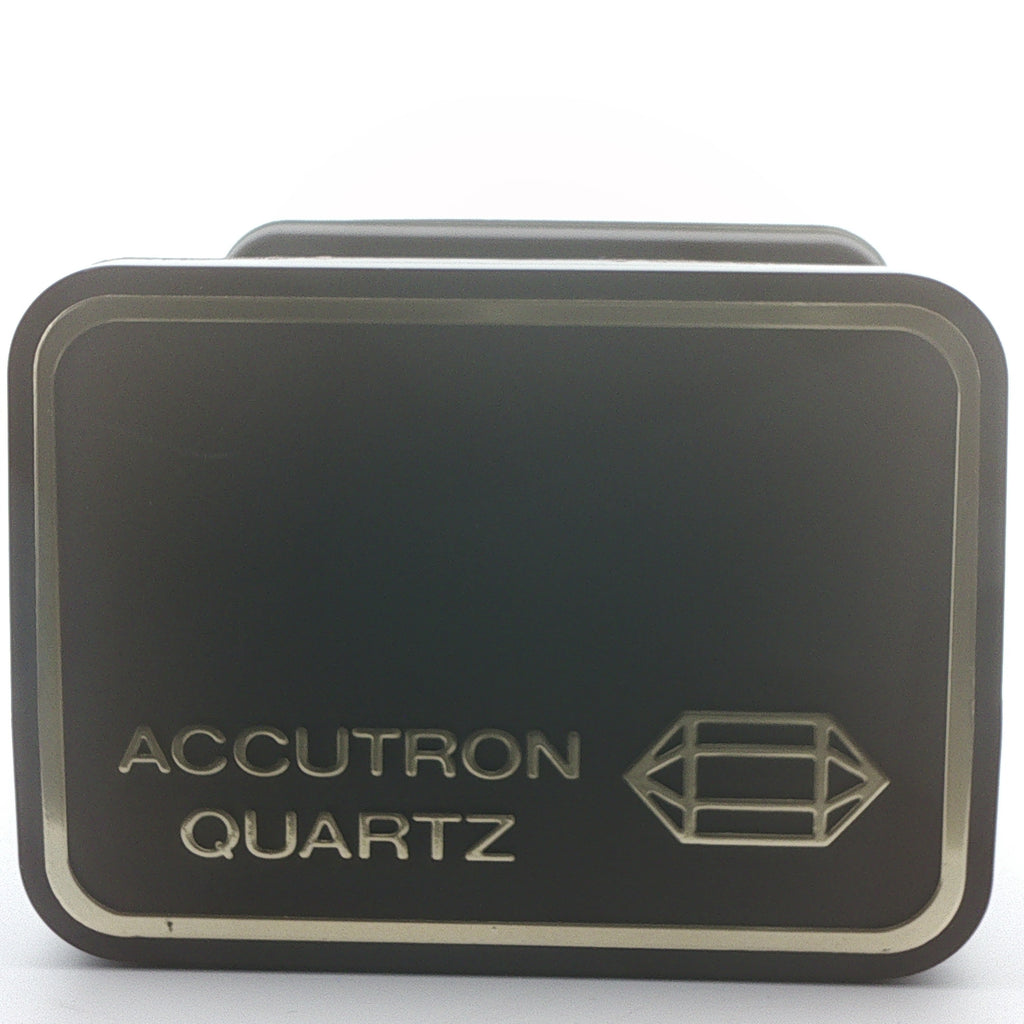 1980 Vintage Estate Bulova Accutron Quartz Stainless Steel Watch – 21mm, With Box