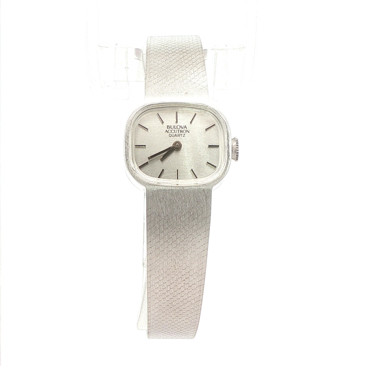 1980 Vintage Estate Bulova Accutron Quartz Stainless Steel Watch – 21mm, With Box