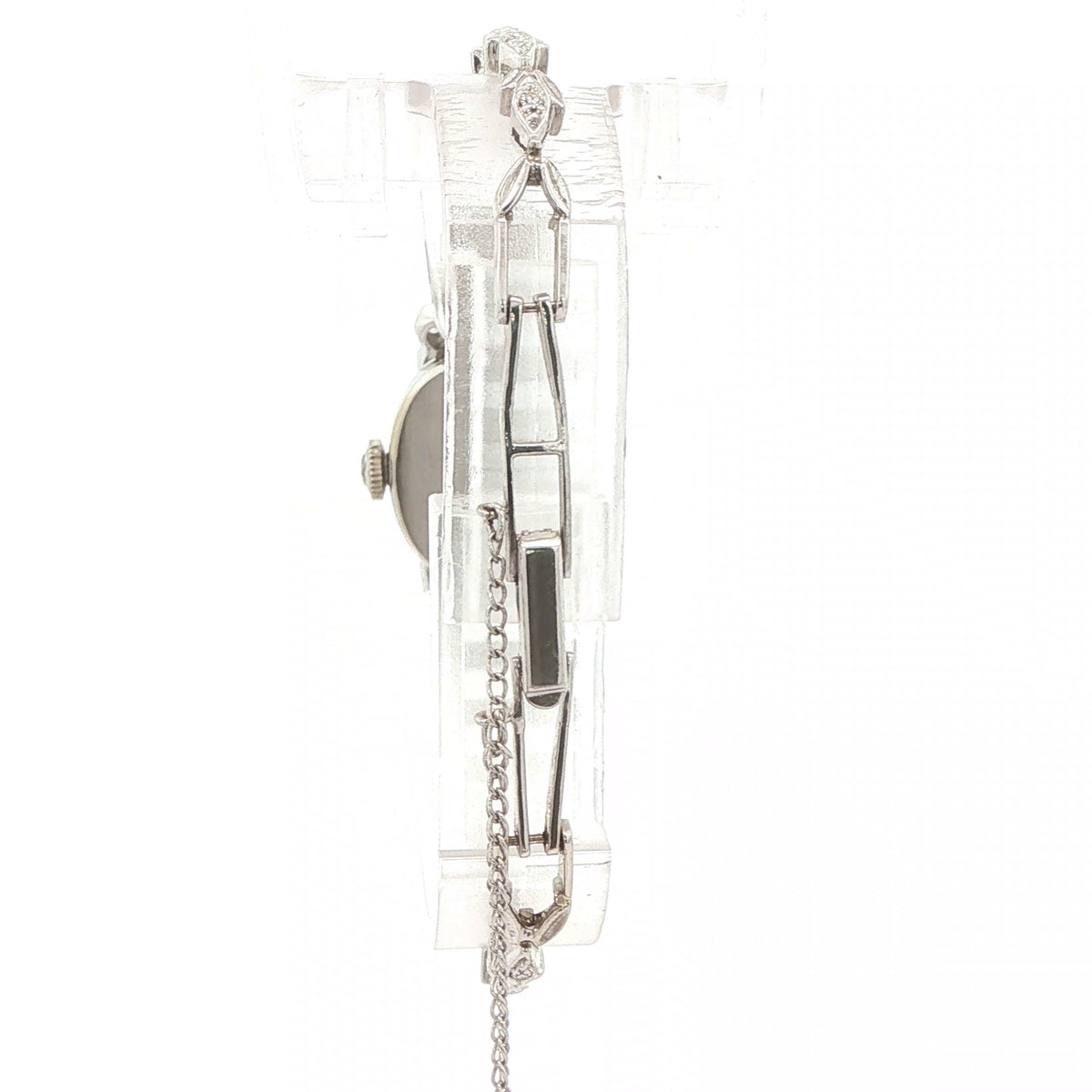 1960s Estate Hamilton Natural Diamond Cocktail Watch – 14K White Gold Case